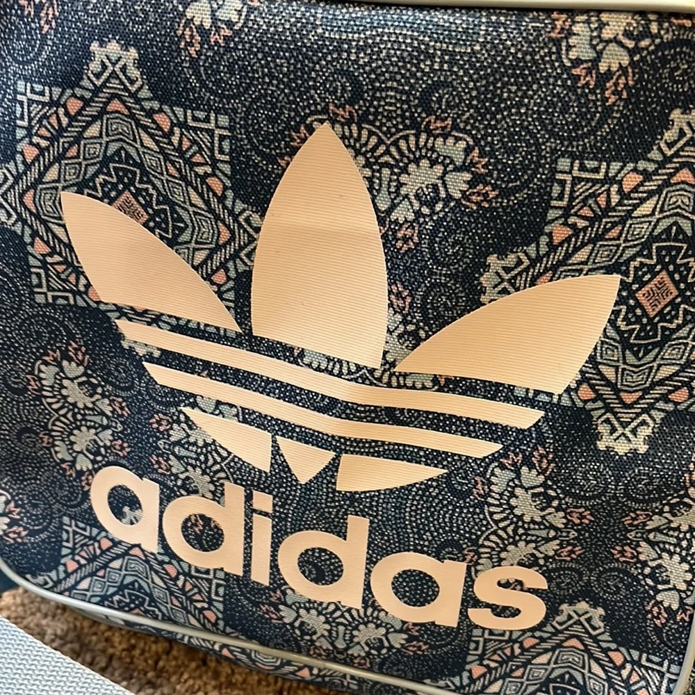 Adidas Basic Backpack book school bag new blue Tapestry Women’s Girls - Picture 3 of 13